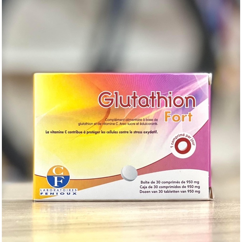 Viên ngậm trắng da Glutathion Fort Viên ngậm trắng Làn Da Trắng Sáng Từ Sâu  Bên Trong Giải Độc Cơ Thể Và Chống Lão Hóa Công Dụng Làm Trắng Da Toàn Diện  -
