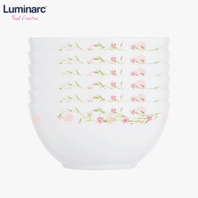Bộ 6 Chén thủy tinh Luminarc Romance Pink 12cm