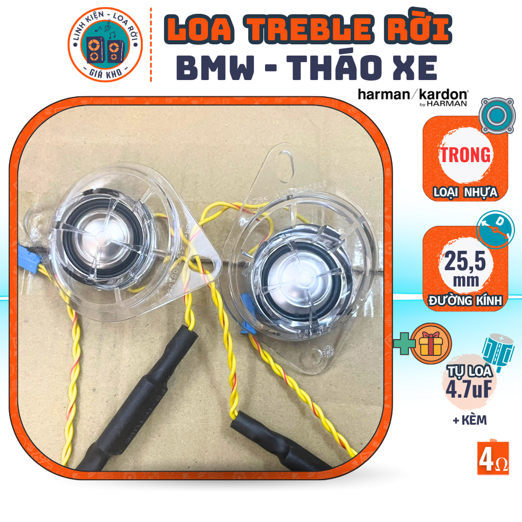 Treble speaker-BMW Harman Kadon-with 4.7uF capacitor