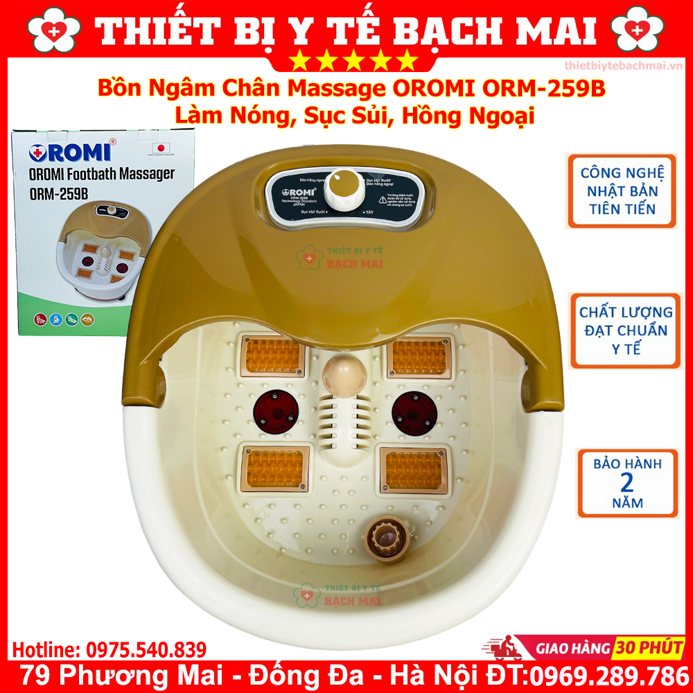 Bồn ngâm chân massage oromi orm-259b