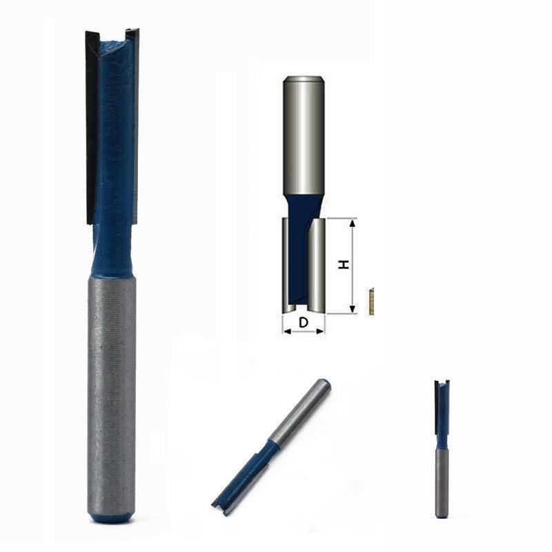 COMBO 2 MŨI PHAY GỖ THẲNG NỀN 1/4 X 1/4 -6.3mm x6ly