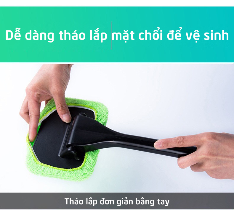 Chổi lau kính ô tô kính cửa nhà cầm tay đa năng chống xước nhỏ gọn dễ sử dụng