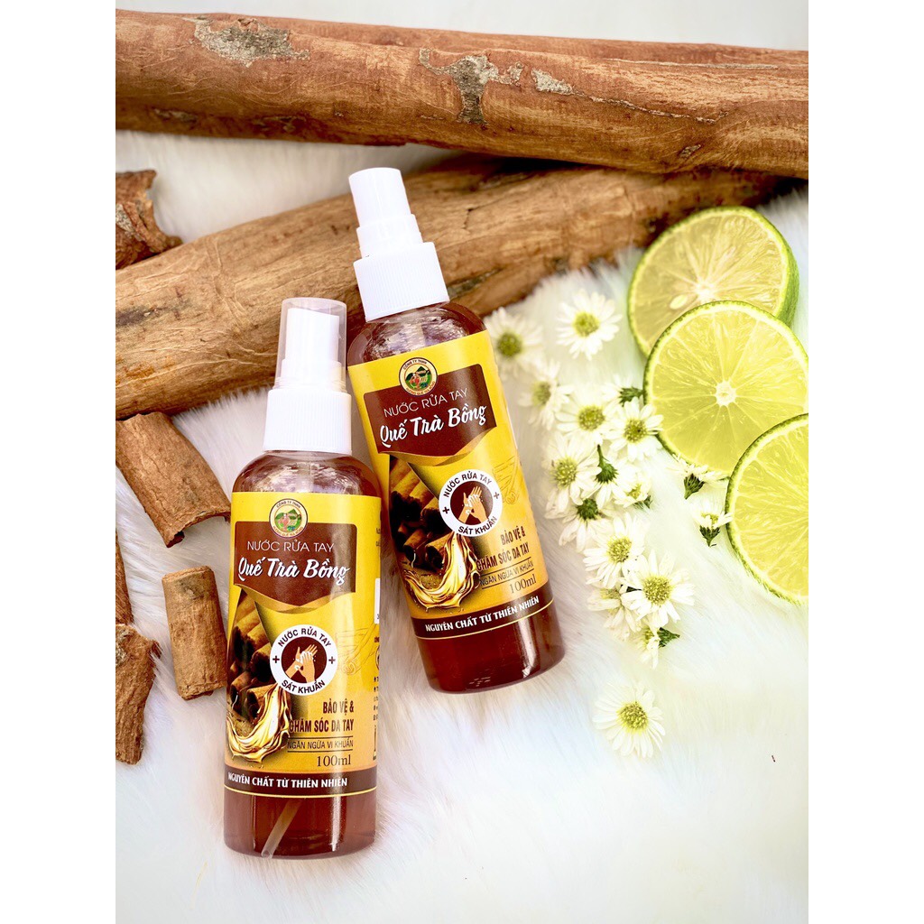 Nước rửa tay khô Quế Trà Bồng 100ml