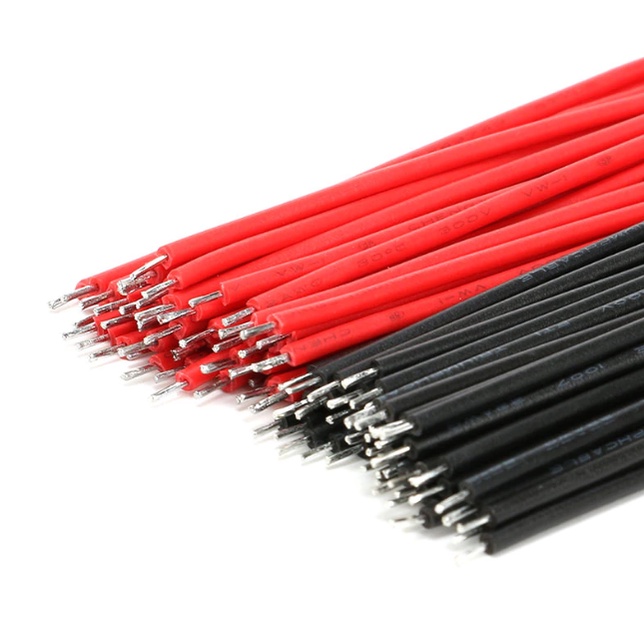 Dây điện si chì 30cm màu đỏ cắm test mạch điện( 10 sợi)