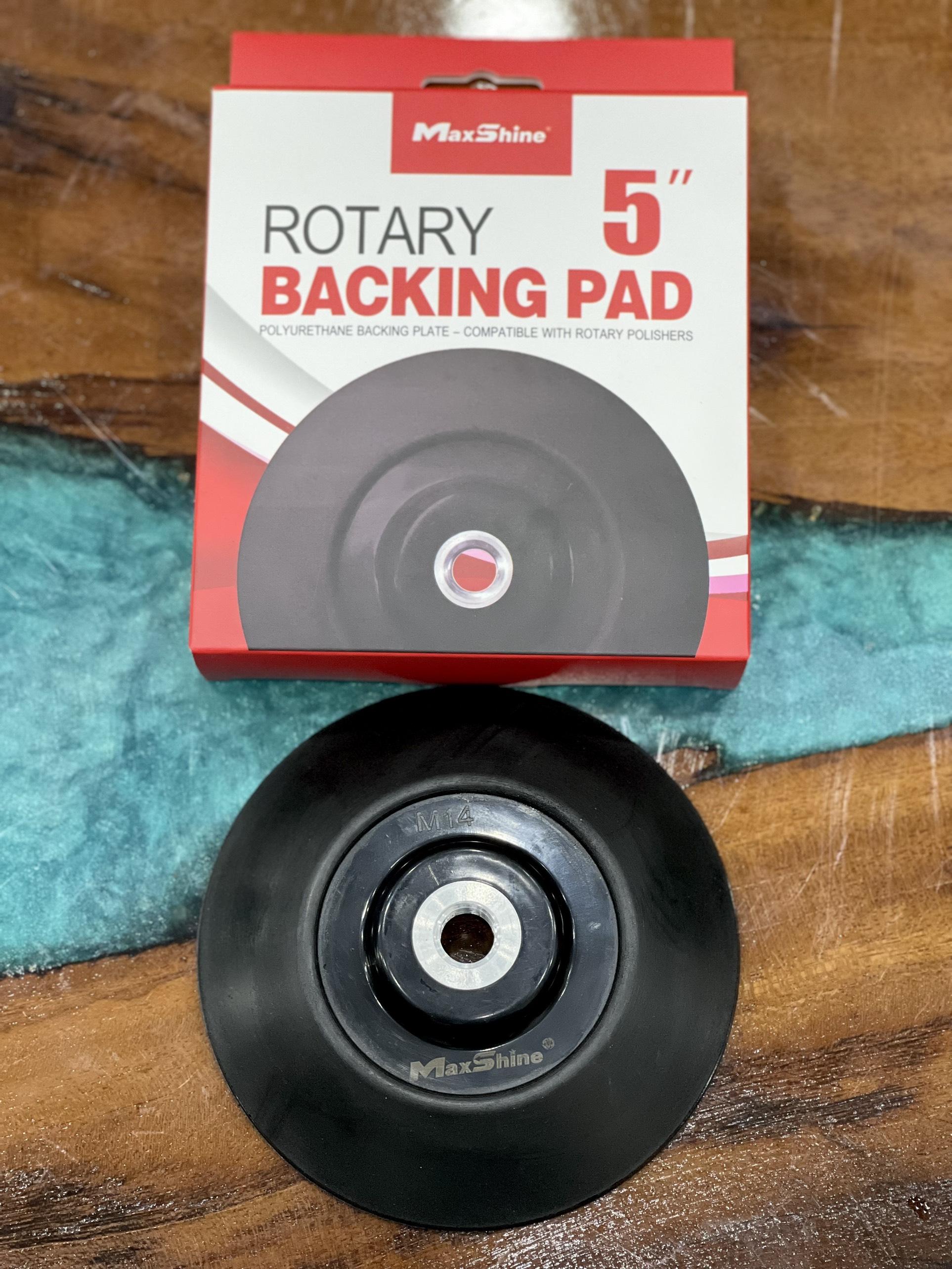 Đế gắn phớt đánh bóng đồng tâm maxshine ro polisher backing plate 5in-125m trục m14 3081125 dst