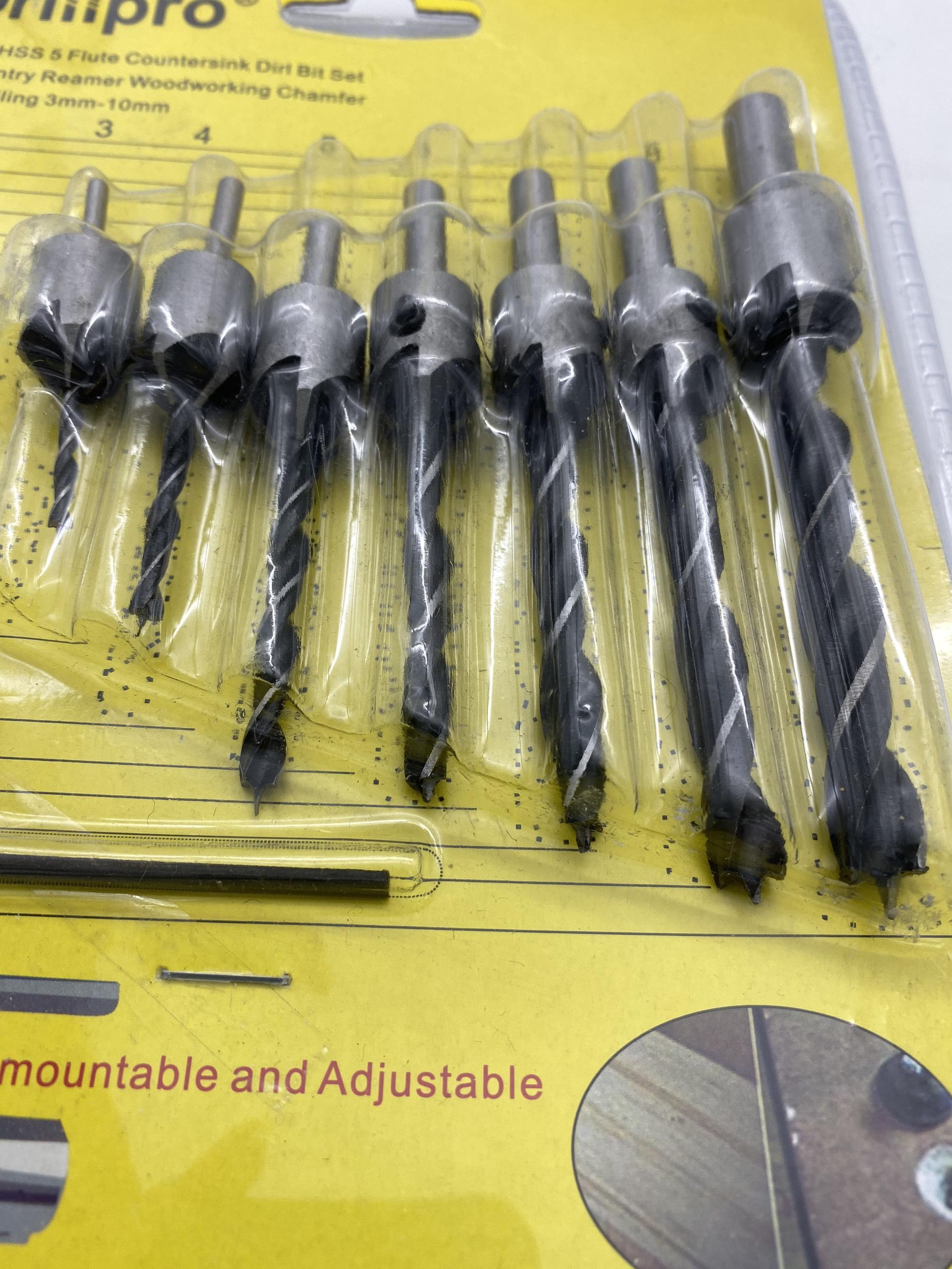 [HCM]Bộ 7 mũi khoan gỗ 2 tầng