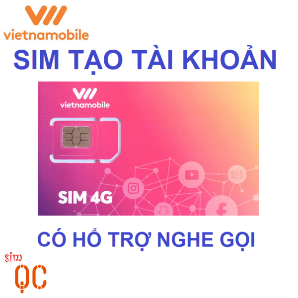 [HCM]Sim 4G VNMB tạo tài khoản giá rẻ có hổ trợ nghe gọi hạn sử dụng 3 tháng-0 d-QC
