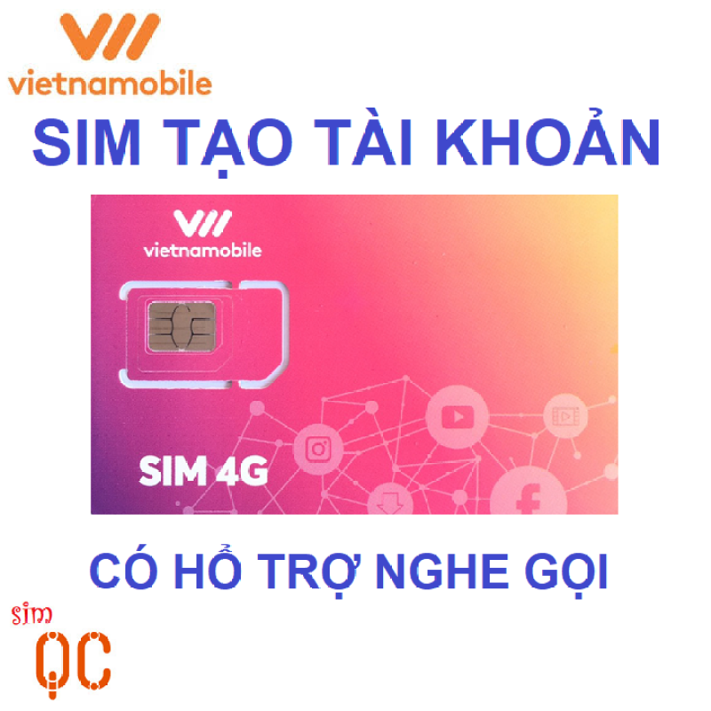 [HCM]Sim 4G VNMB tạo tài khoản giá rẻ có hổ trợ nghe gọi hạn sử dụng 3 tháng-0 d-QC