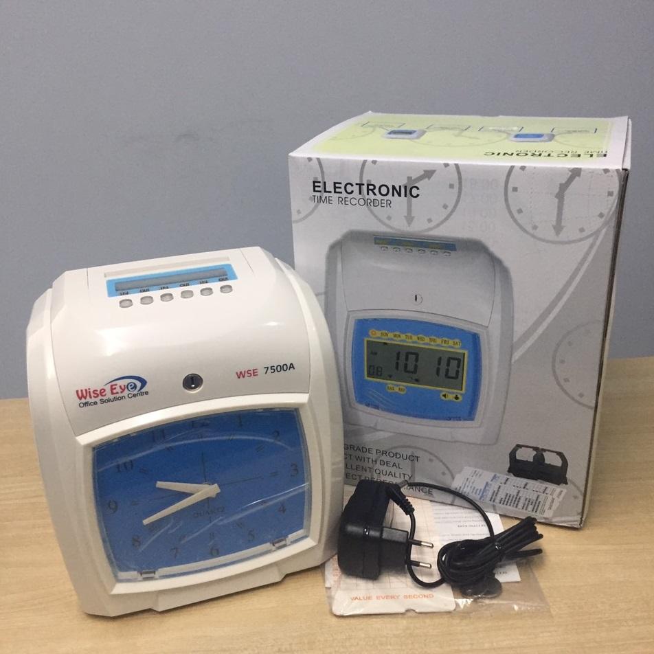 Máy chấm công thẻ giấy Wise Eye WSE- 7500A - Dồng hồ kim