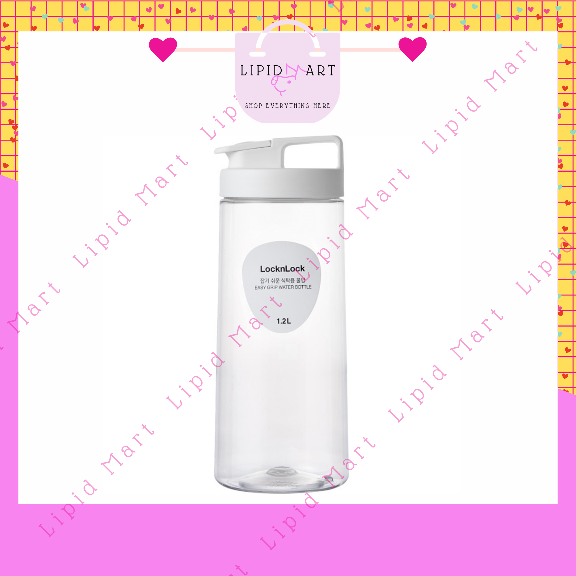 Bình Nước Lock&Lock Easy Grip 1.2 Lít HAP813WHT chuyên để tủ lạnh