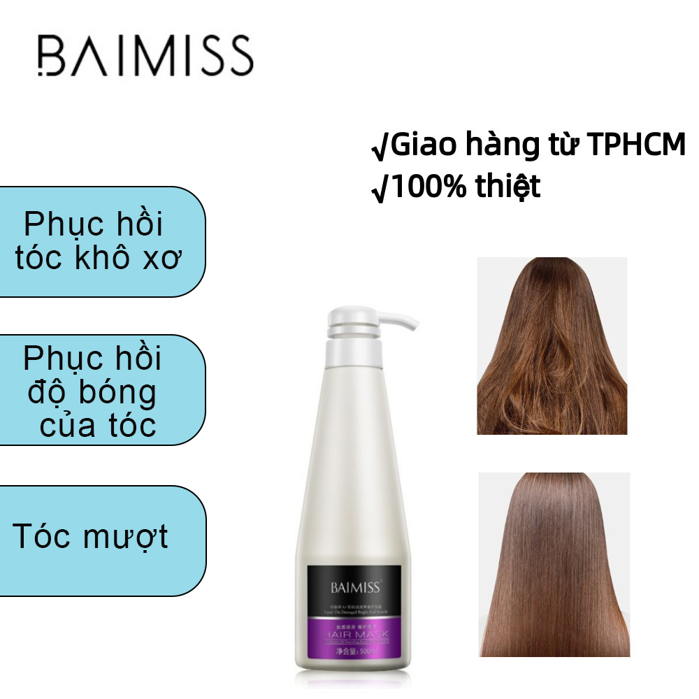 HCM Kem ủ tóc BAIMISS phục hồi và nuôi dưỡng tóc không chứa silicon 500ml