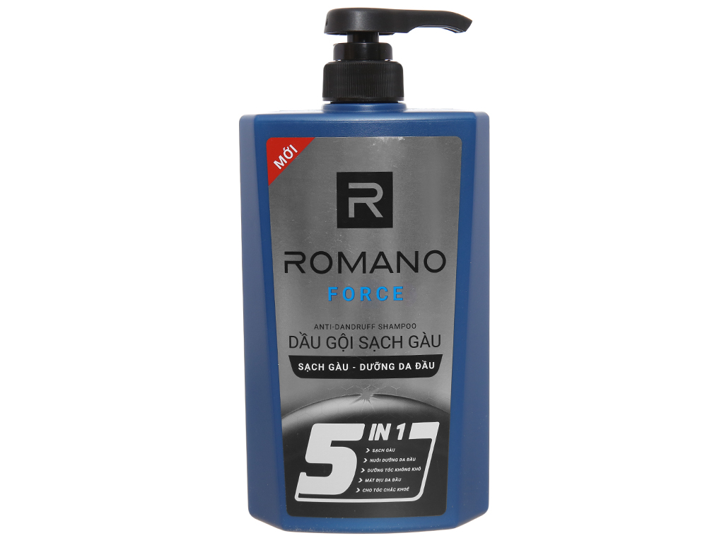 Dầu gội sạch gàu Romano Force 5 in 1 (650g)