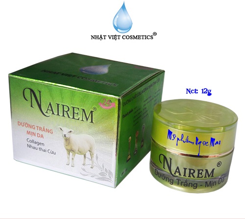 Kem dưỡng trắng, mịn da Nairem dưỡng chất Collagen và Nhau thai cừu (8g) Chính Hãng