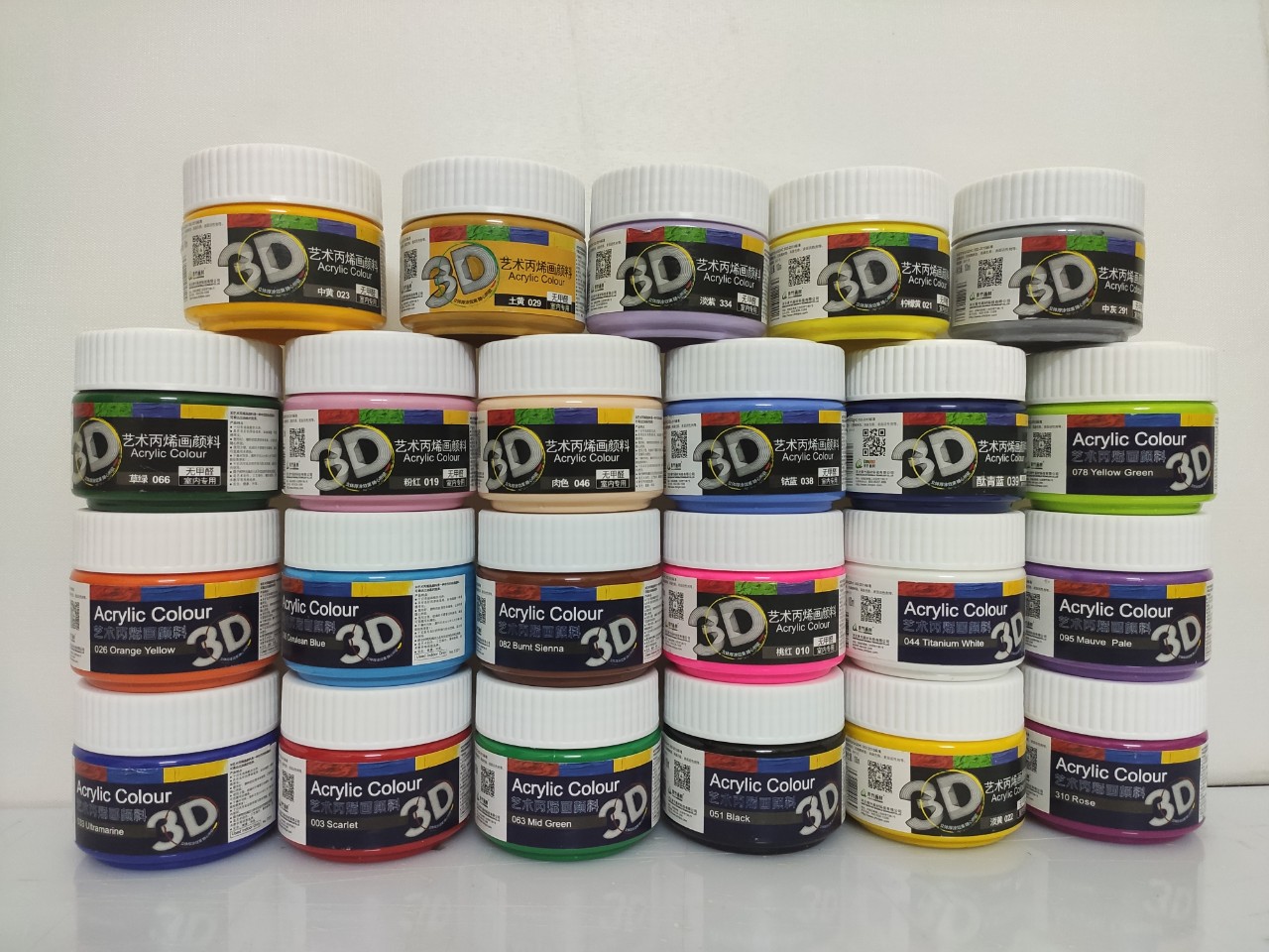 Combo 13 hộp màu vẽ Acrylic 3D 100ml