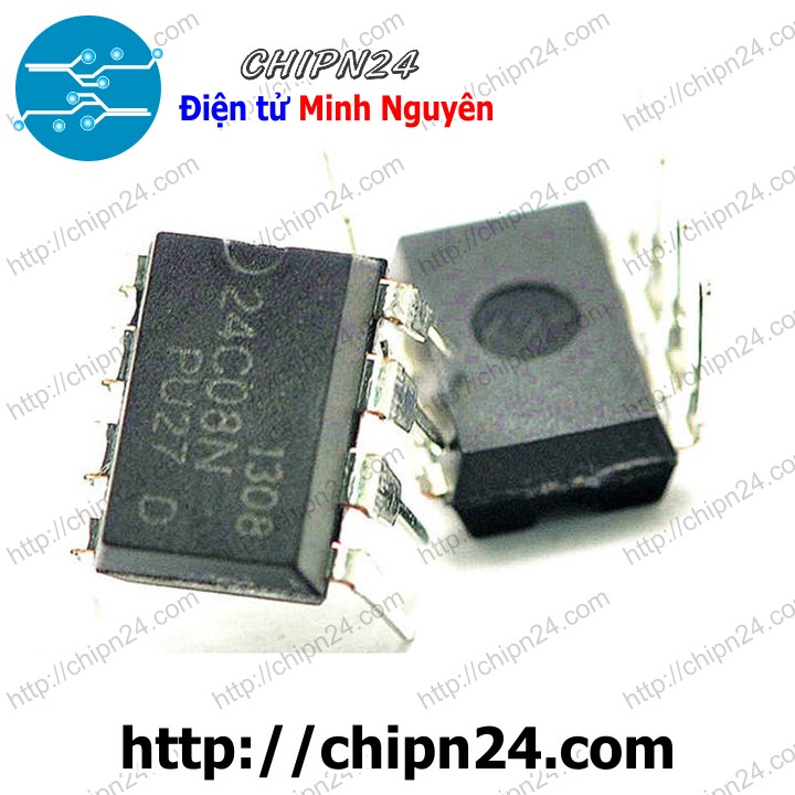 [2 con] (DIP) IC 24C08 DIP-8 (AT24C08 IC Nhớ EEPROM)