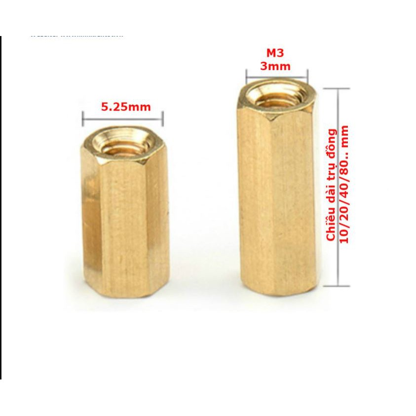 CỌC ĐỒNG M3 Hai đầu cái
