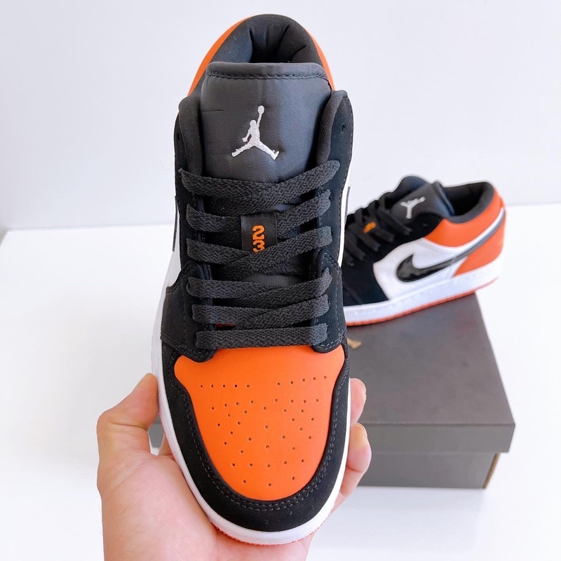 Giày sneaker cổ thấp | J0rdan 1 Low Cam đen