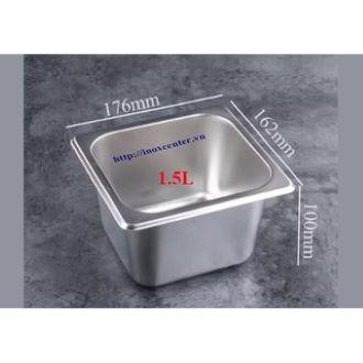 Khay Buffet 1/6 Inox Cao cấp