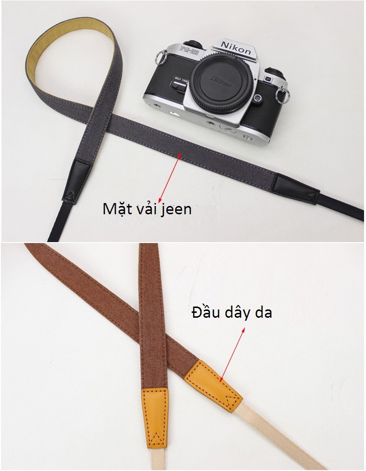 [HCM]Dây máy ảnh Shetu bản nhỏ (nhiều màu)