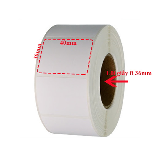 Combo of 10 Rolls - Decal Printed with Milk Tea Stamps, 40X30X1000 Stamps