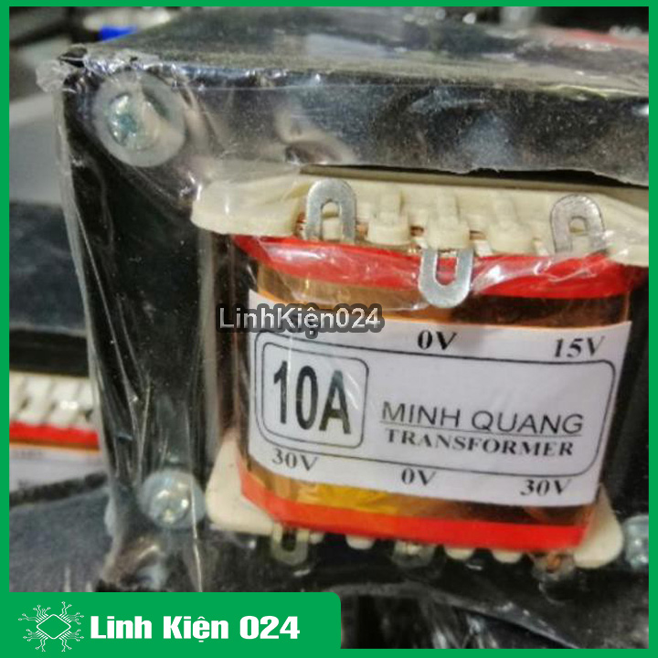 Biến áp đối xứng 10A 15V 0V 15V 30V 0V 30V