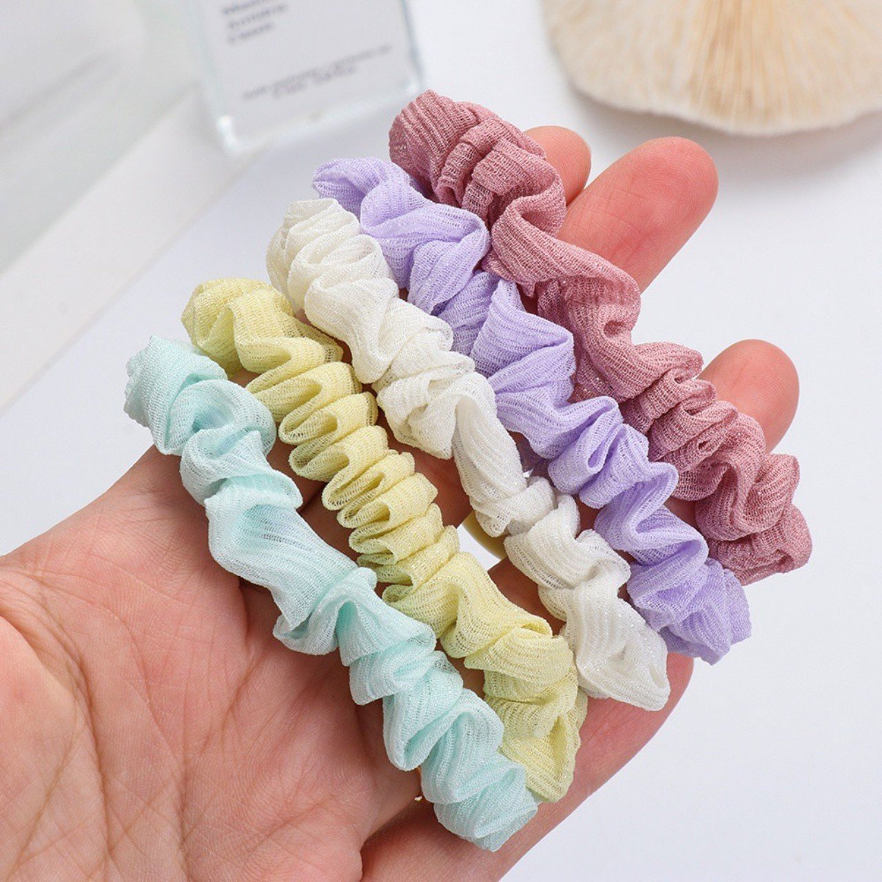 CỘT TÓC VOAN  MÀU KẸO NGỌT