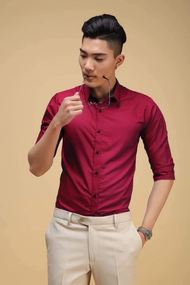 áo sơ mi nam from ôm dáng body