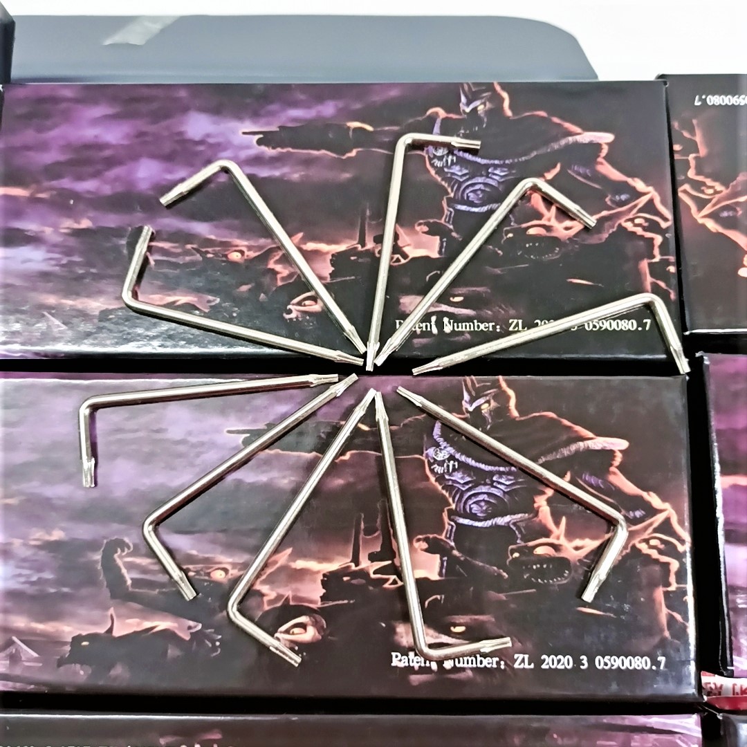 Mô hình lược bướm CSGO balisong trainer lưỡi thép - có mài và không mài - Đen Bạc Titan Gold butterfly tập luyện VERDA 206470