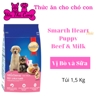 Thức Ăn Cho Chó Hạt Smartheart Adult 1.5kg Vị Bò Dành Cho Chó Lớn Chó Con thumbnail