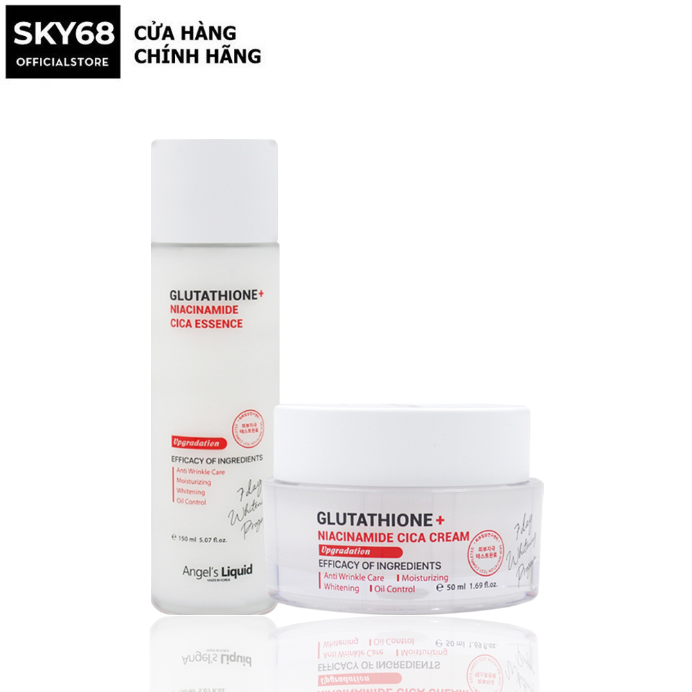 Combo truyền trắng, mờ thâm nám,cấp ẩm, se khít chân lông Angel's Liquid