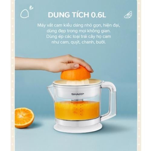 Máy Vắt Cam Sharp EJ-J256-WH (0.6L) - Hàng Chính Hãng