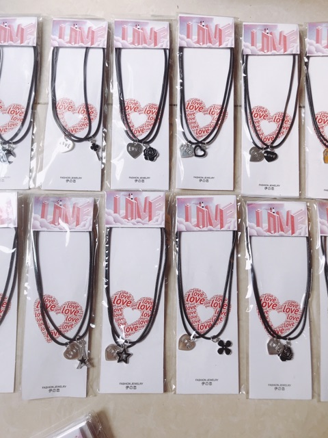 Sỉ 12 Bộ Vòng Cổ Đôi Dễ Thương