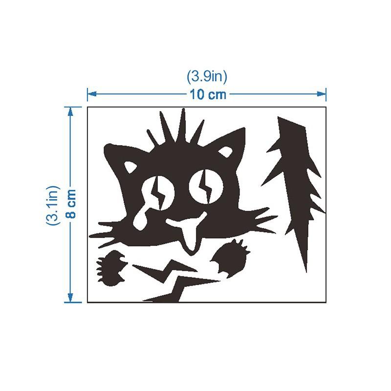 2 bộ decal dán tường - trang trí ổ điện hình mèo