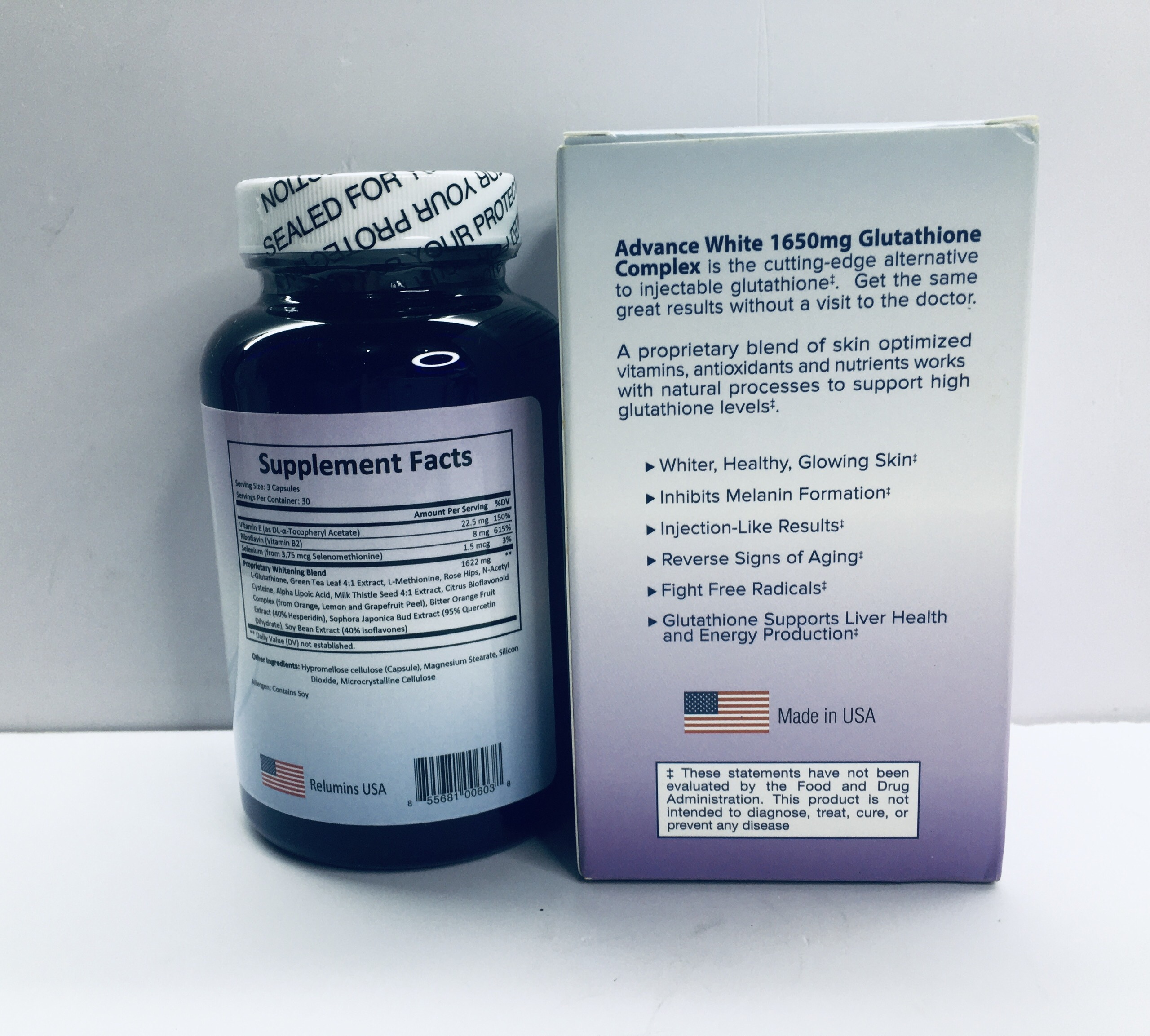 relumins advance white 1650mg glutathione complex review Relumins Advance White 1650mg Glutathione Complex ​15x 90 caps