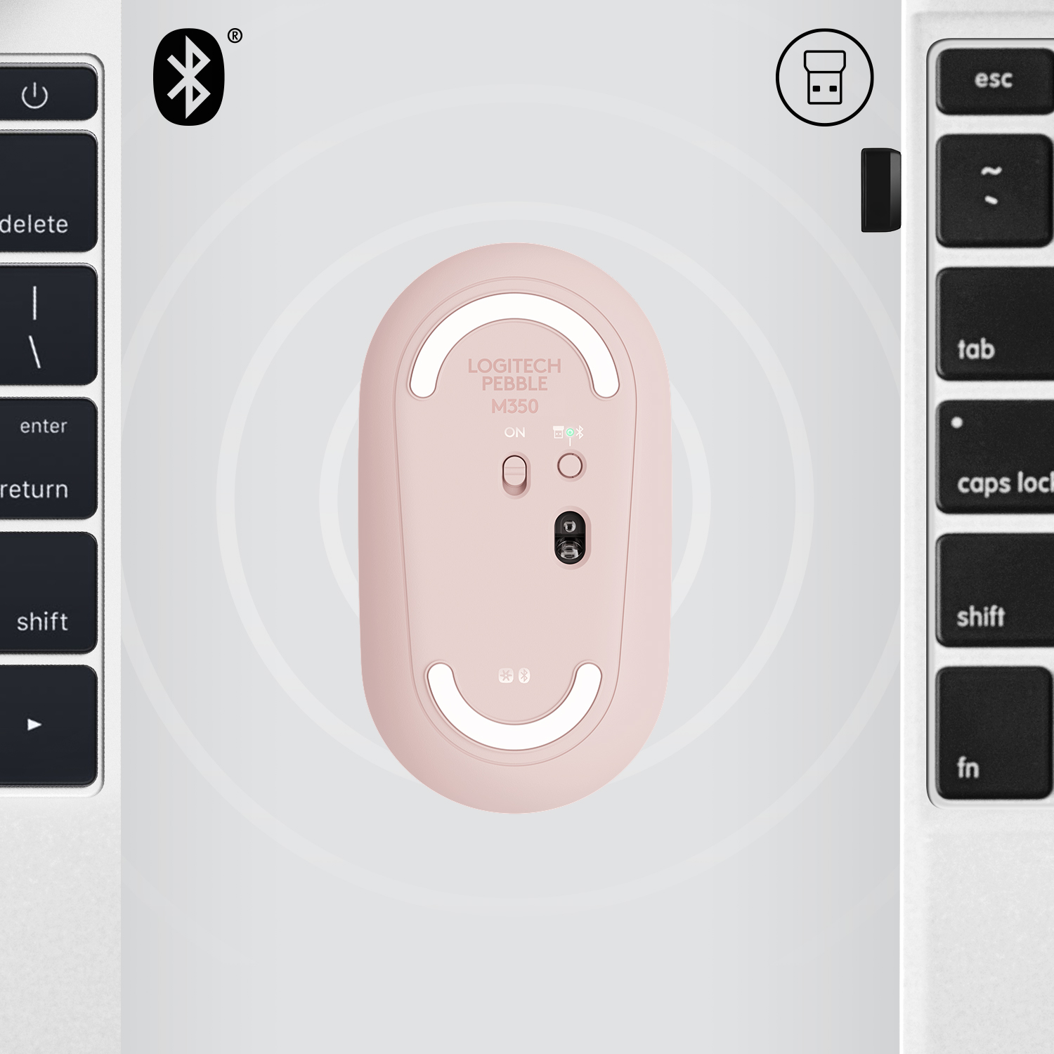[QUÀ TẶNG KHÔNG BÁN] Chuột không dây Logitech M350 Pebble Mouse