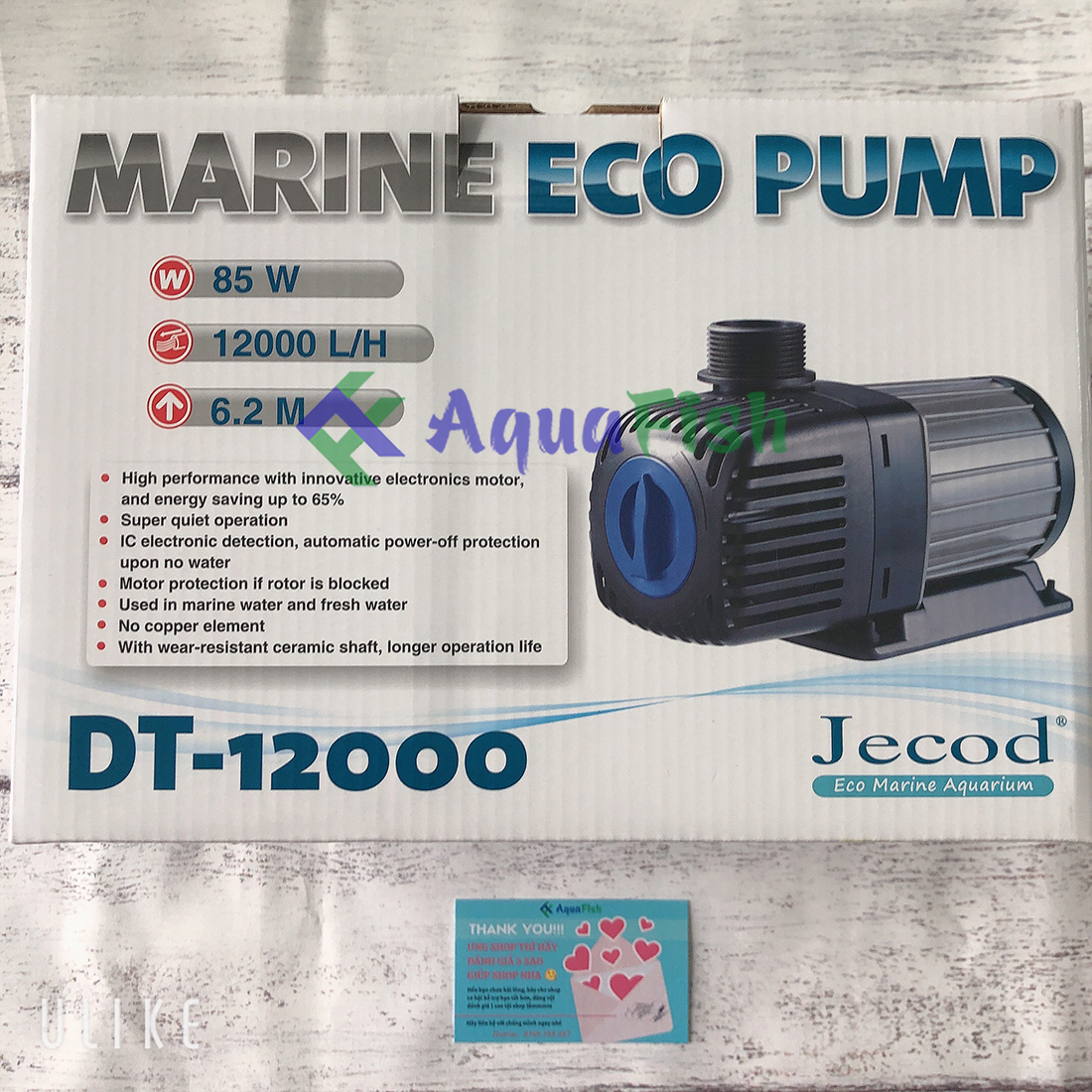 Máy bơm hồ cá koi Jecod DT 7000 -12000 tiết kiệm điện