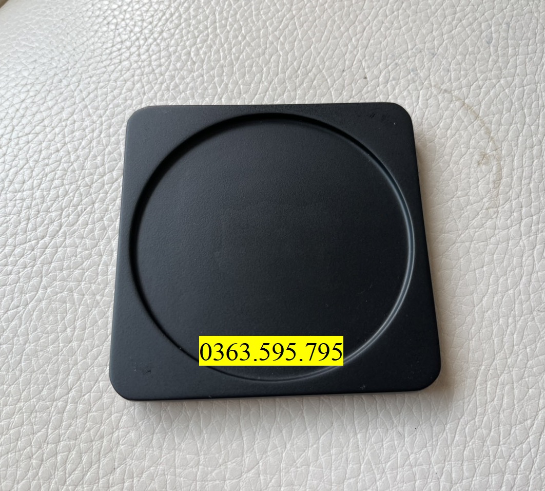 Lót ly gỗ sơn đen Lót ly màu đen ( Bộ 5 cái)