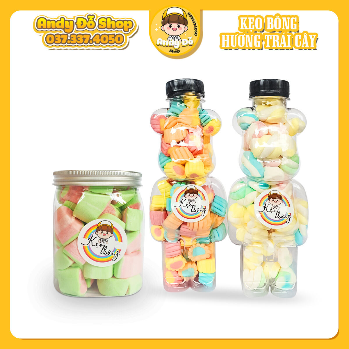 Kẹo Bông Gòn Marshmallow Thái Lan.
