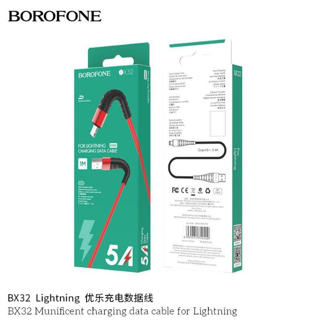Cáp Sạc Nhanh Borofone bx32 Cho Iphone Micro  Type C