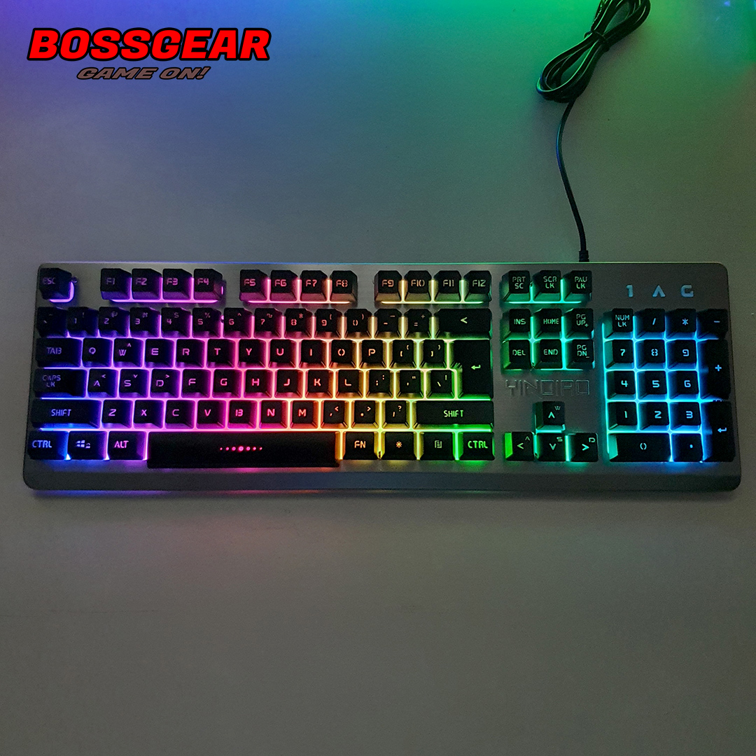 Bàn phím giả cơ Langtu K002 RGB ( 9 chế độ, LED theo nhạc. Chống Nước )