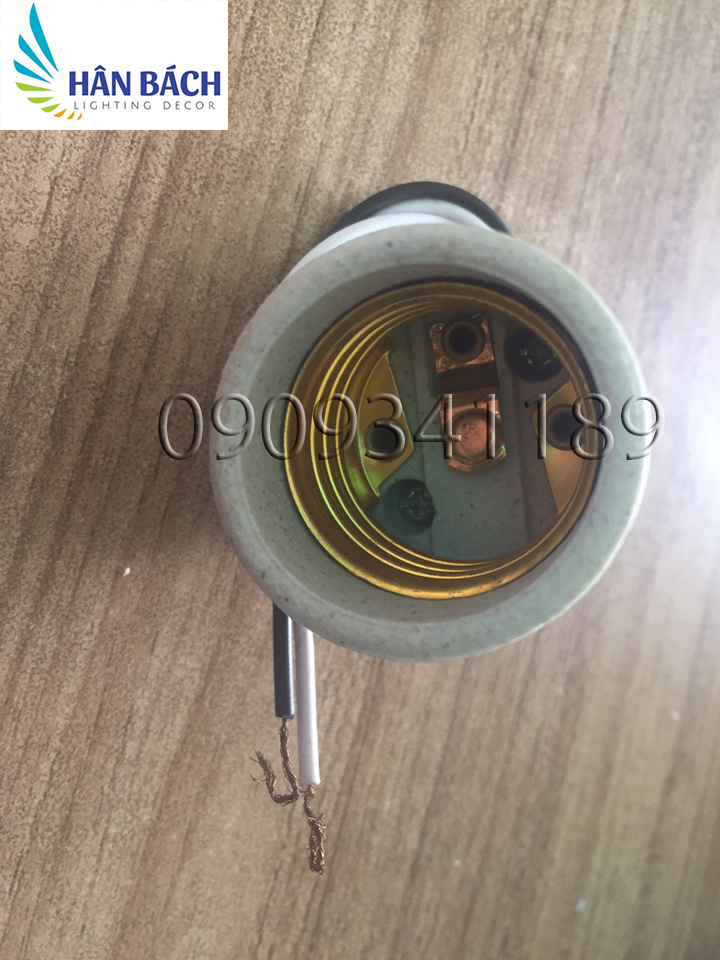 2 đui sứ xoáy e27