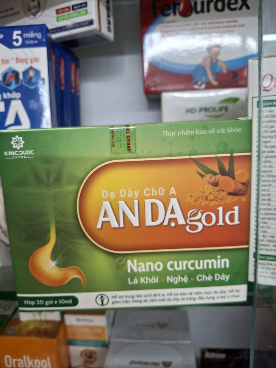 Dạ dày an dạ gel dạ dày chữ a an dạ gold , hộp 20 gói