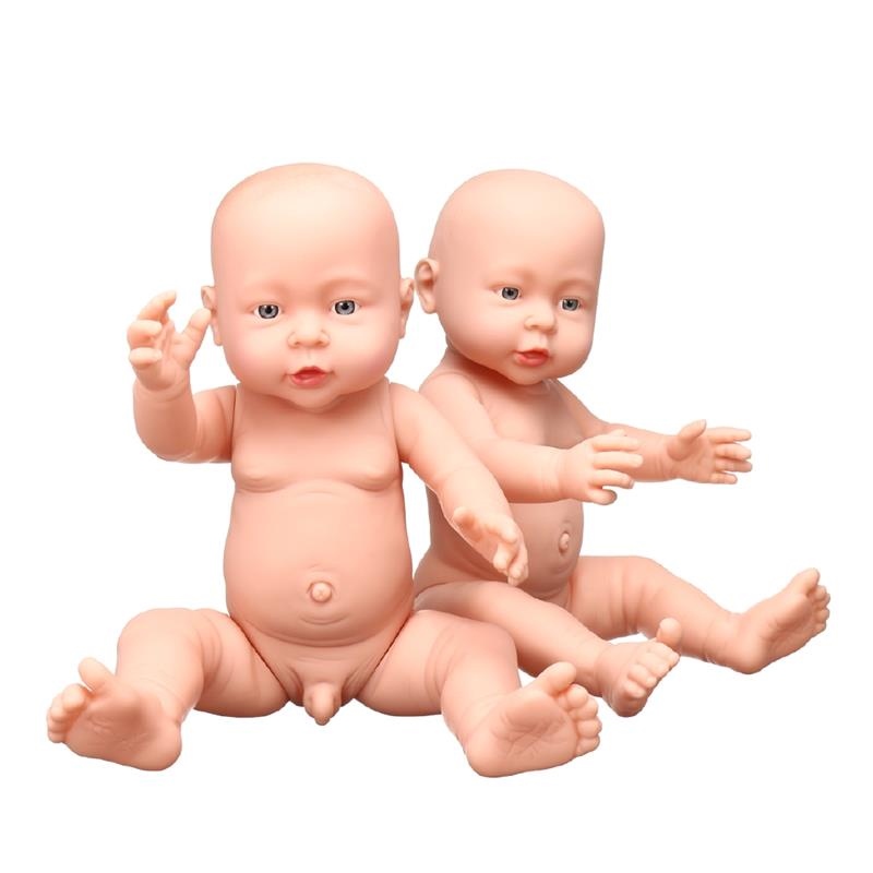 ┇♙۩ Mô Hình Búp Bê Em Bé Sơ Sinh Bằng Silicone 16 Inch