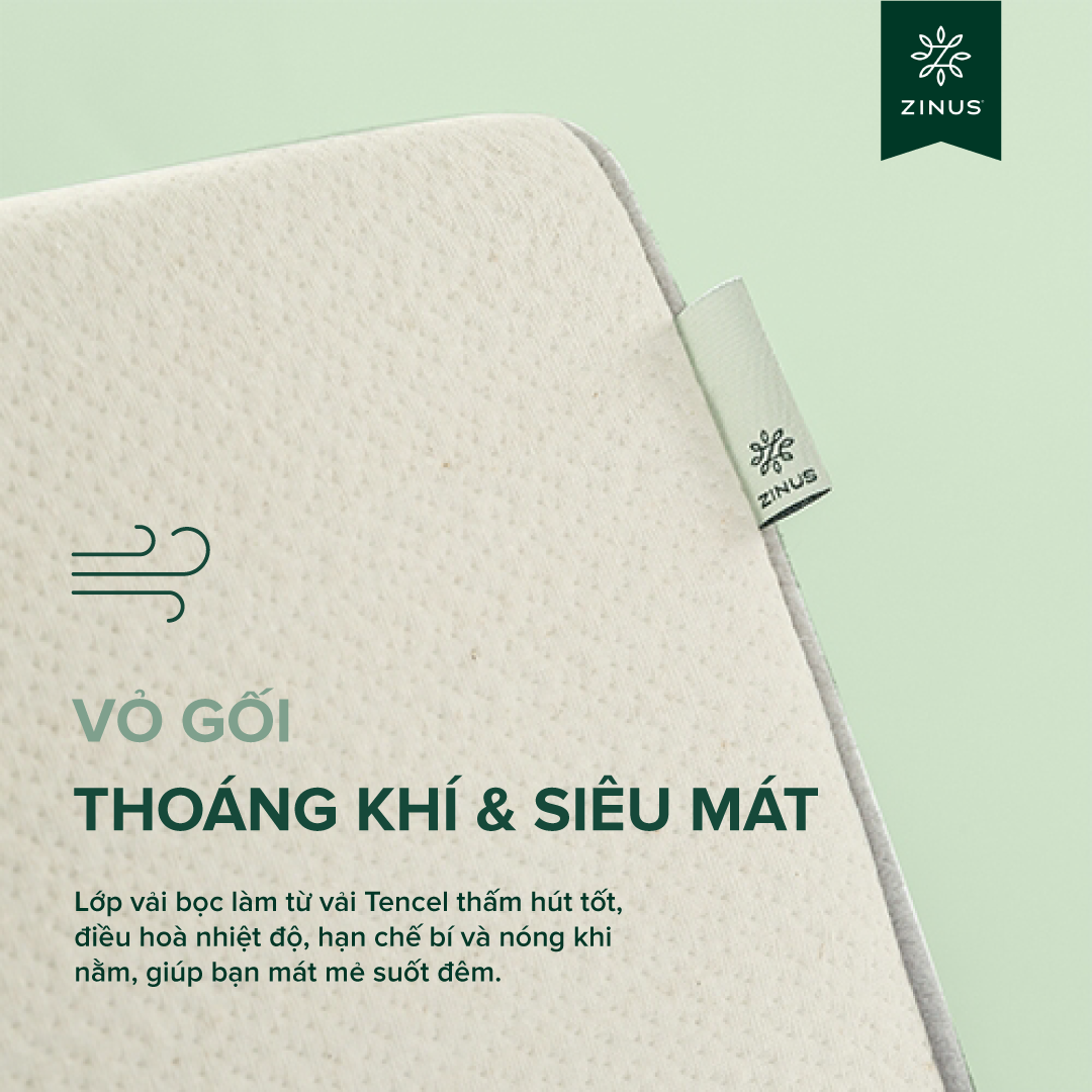 Gối Tựa Đa năng Zinus- Wedge Memory Foam Pillow