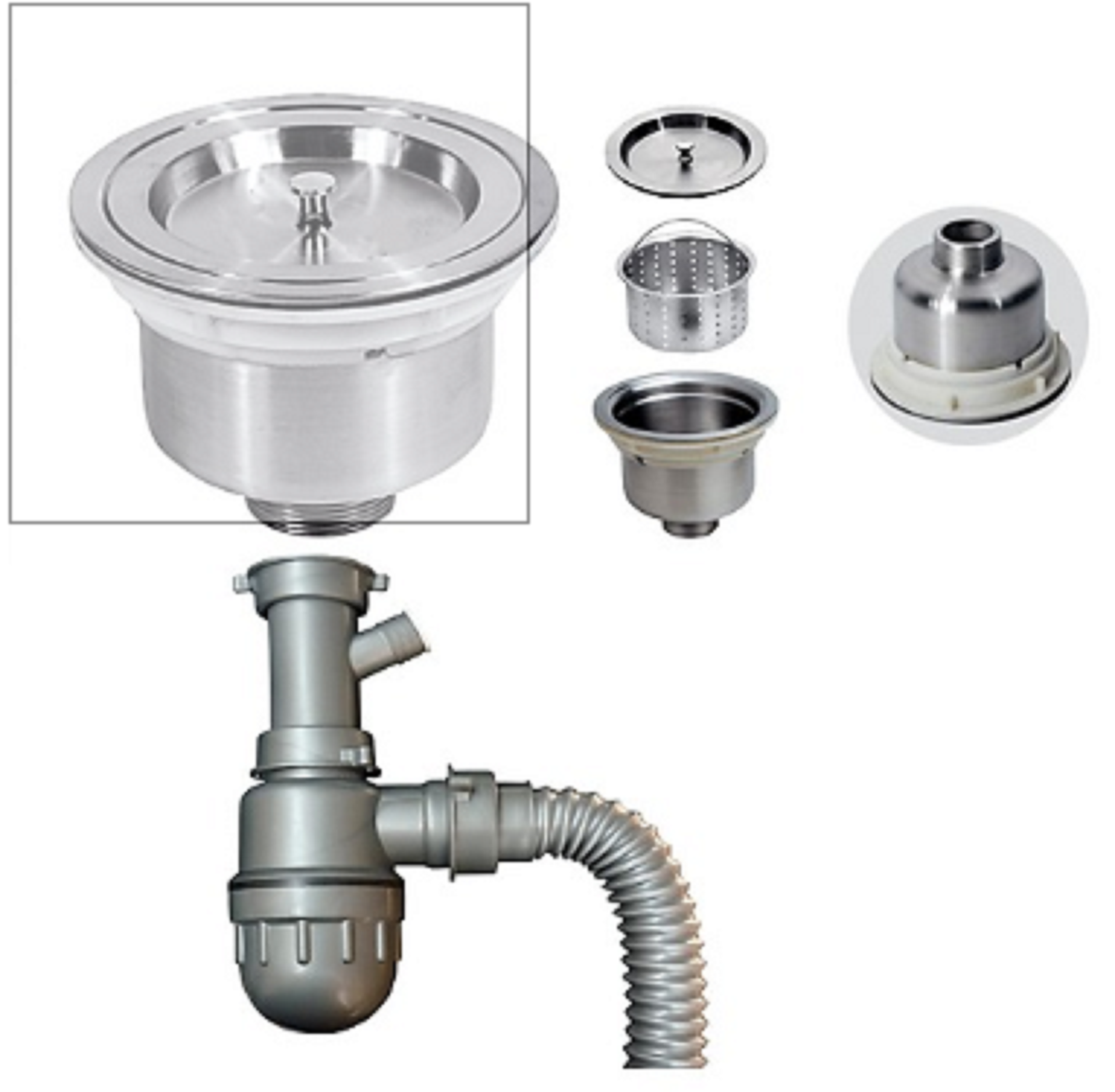 CHẬU RỬA CHÉN 1 HỐ INOX 304 ĐÚC