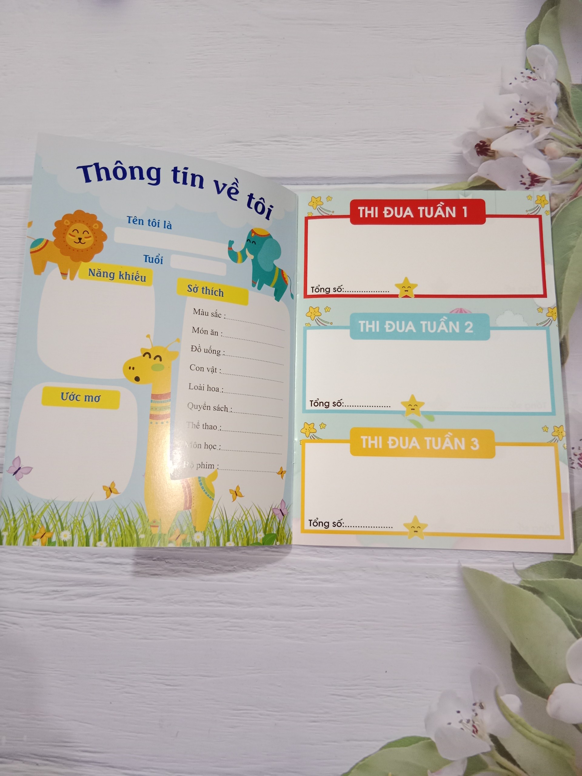 Sổ thi đua tích điểm - Khen thưởng khổ A5