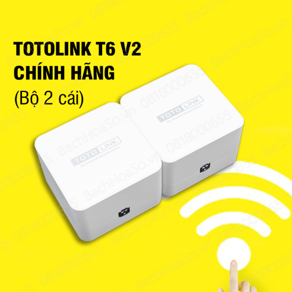Wifi Mesh Router TOTOLINK T6 V2 dùng khuyếch đại Wifi tăng sóng Wifi kích sóng Wifi bằng Mesh TOTOLINK T6 V2
