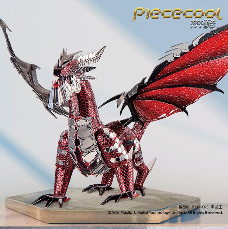 mô hình thép 3D tự ráp Piececool black Dragon