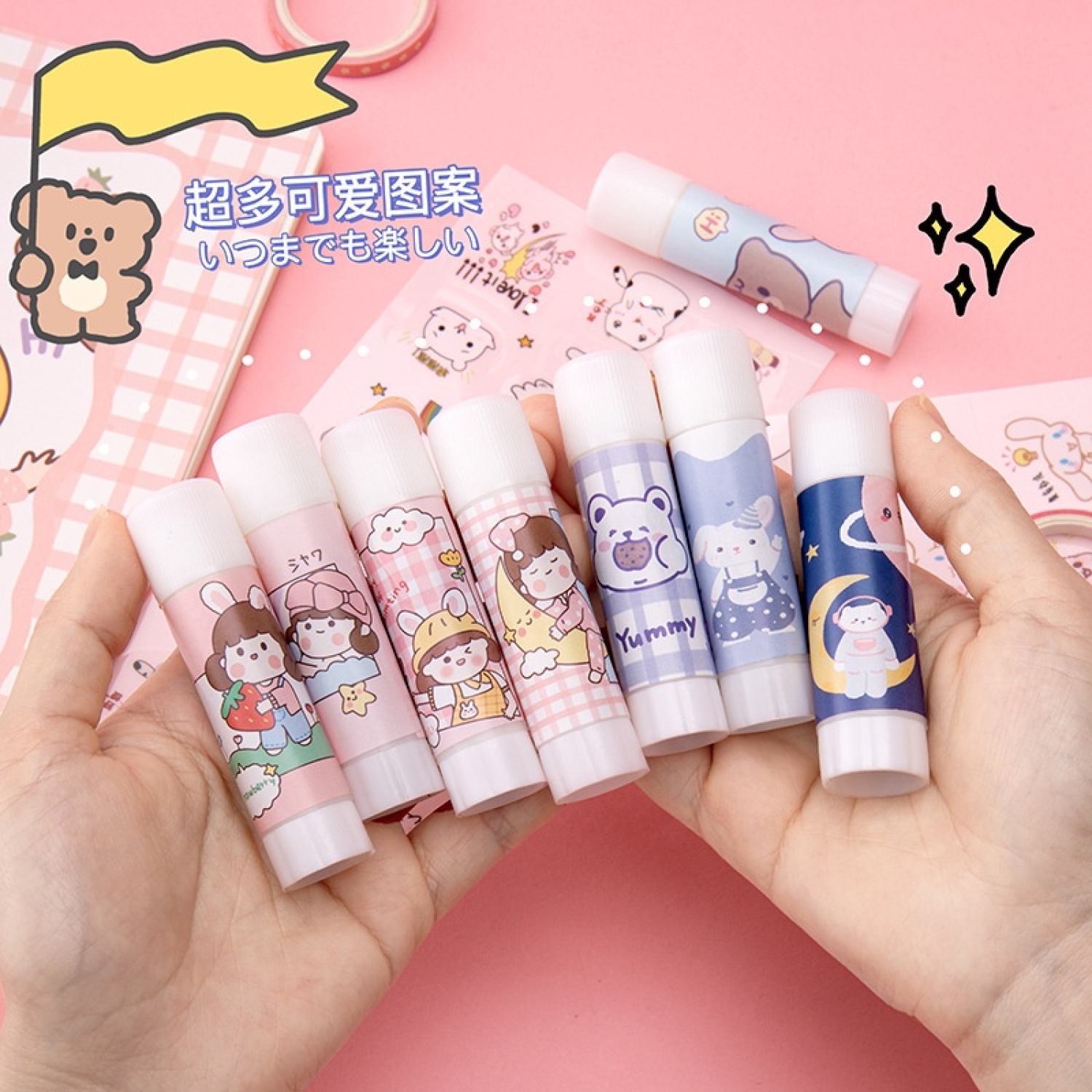 Hồ khô dán giấy thủ công cute