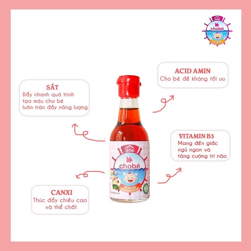 Nước Mắm Ăn Dặm 60Ml Lê Gia Cho Bé